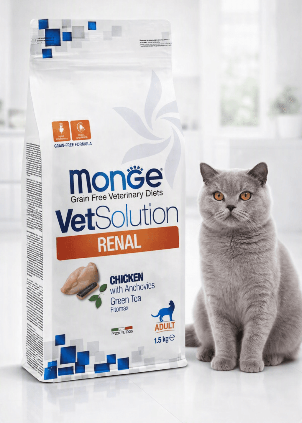 VET SOLUTION GATO MONGE RENAL x 1.5 KG